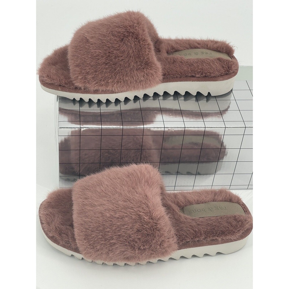 Rag and Bone‎ Sandal Slide Slip On Faux Fur Women's Size 6 New